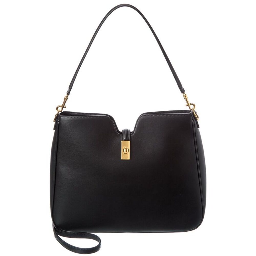 Celine Camille Medium Leather Tote, Black